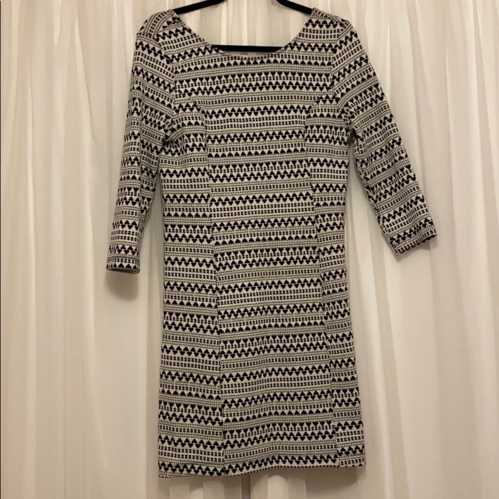 Black and white dress
